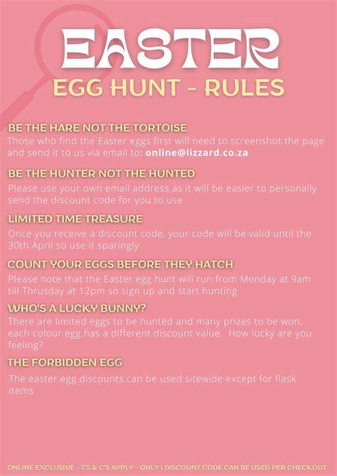 Rules For Easter Egg Hunt