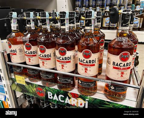 Rum Bottles on Display