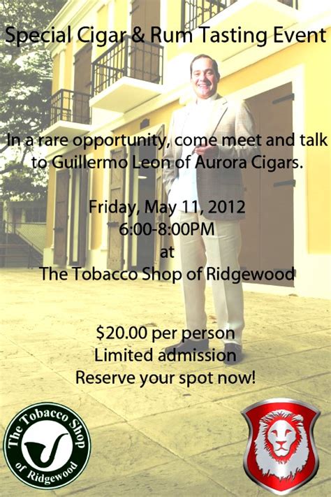 Rum and Cigar Tasting Event