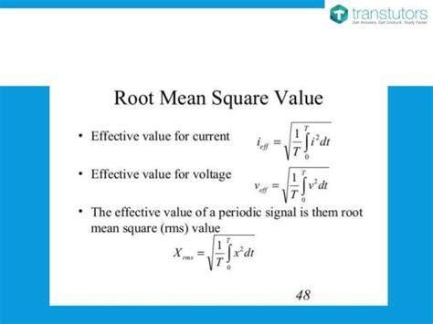 Rumus Tegangan Root Mean Square