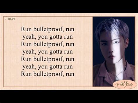 Run Bts Lyrics Proof