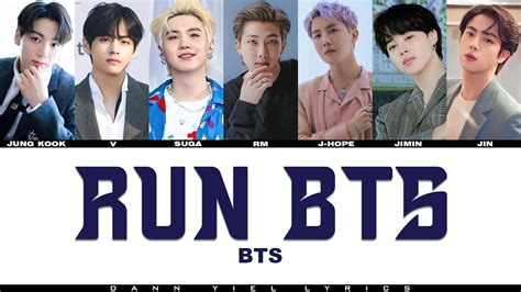 Run Bts Lyrics Romanized