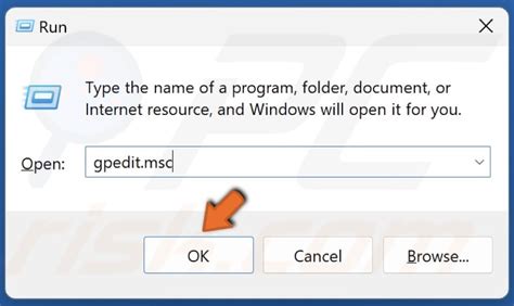 Run Dialog - gpedit.msc