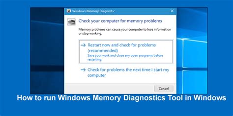 Run Memory Diagnostics