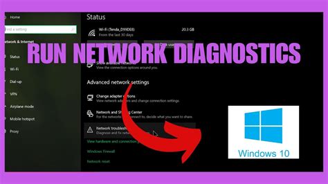Run The Windows Network Diagnostics Tool