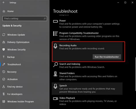 Run the Audio Troubleshooter