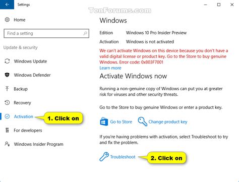 Run the Windows Activation Troubleshooter
