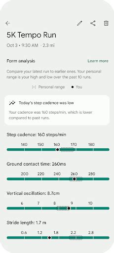Run tracking and running metrics