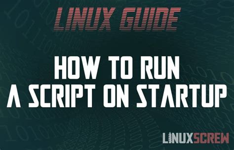 Running Your Script on Startup