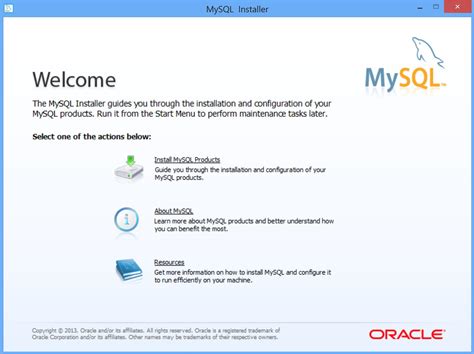Running the MySQL Installer