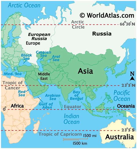 Russia And Asia Map