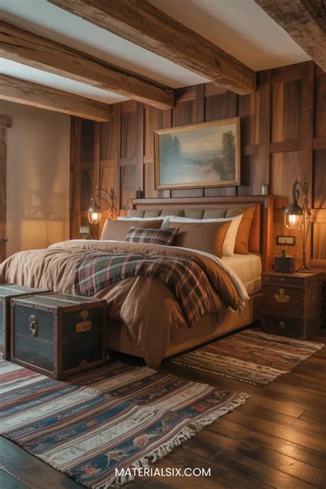 Rustic Brown Bedroom Ideas Maximize Storage