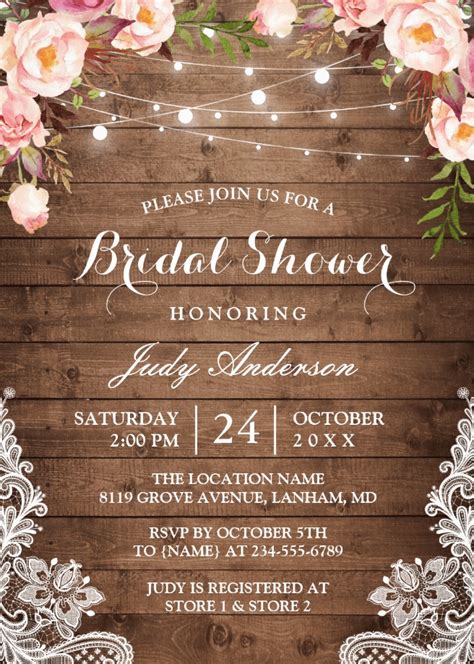 Rustic Charm Bridal Shower