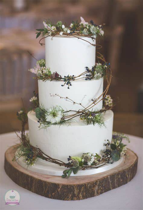 Rustic Charm with Buttercream Flowers