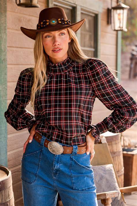 Rustic Charm with Plaid and Denim