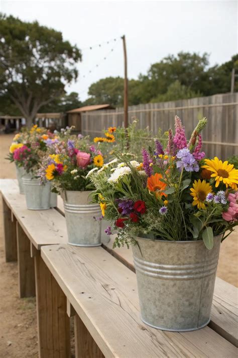 Rustic Charm with Wildflowers