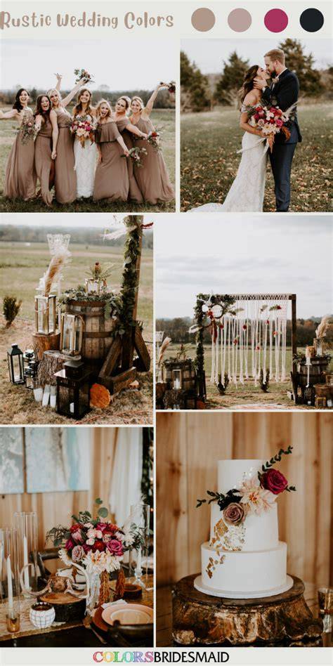 Rustic Fall Wedding Color Palettes