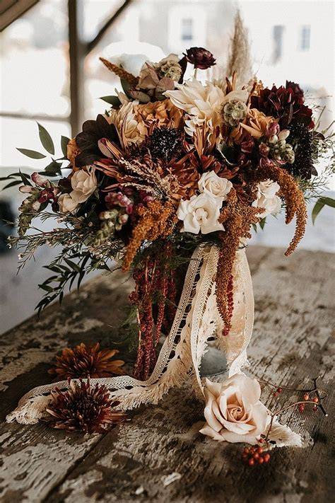 Rustic Fall Wedding Flowers