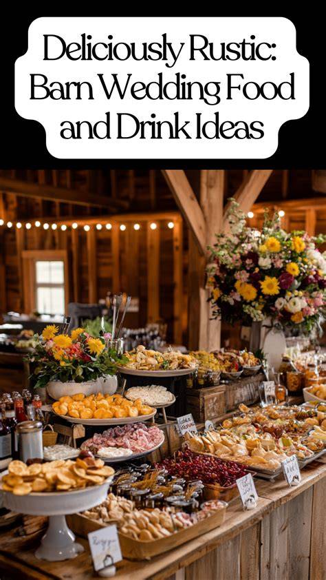 Rustic Fall Wedding Food and Drinks