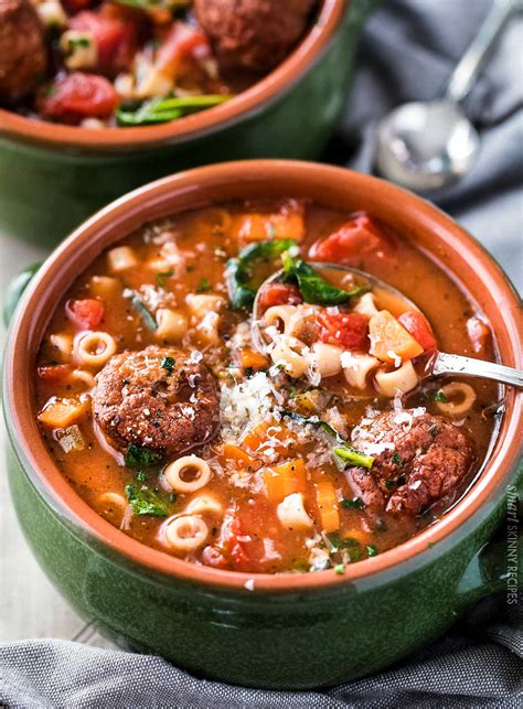 Rustic Italian Meatball Soup