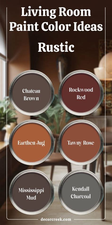 Rustic Living Room Color Palettes