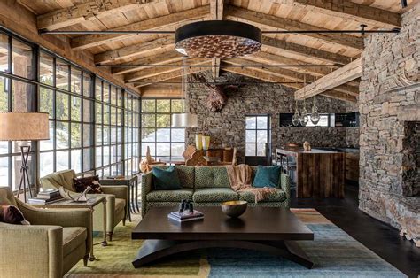 Rustic Living Room with Natural Elements