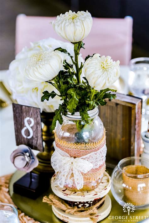 Rustic Mason Jar Centerpiece