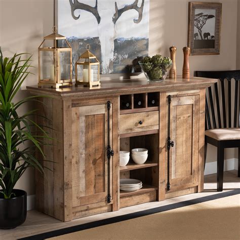 Rustic Sideboard Cabinet Dining Table