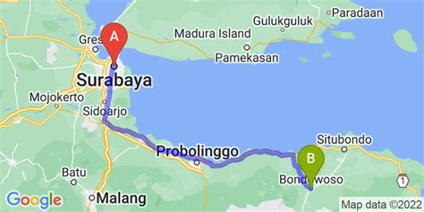 Rute Perjalanan Travel Bondowoso Surabaya