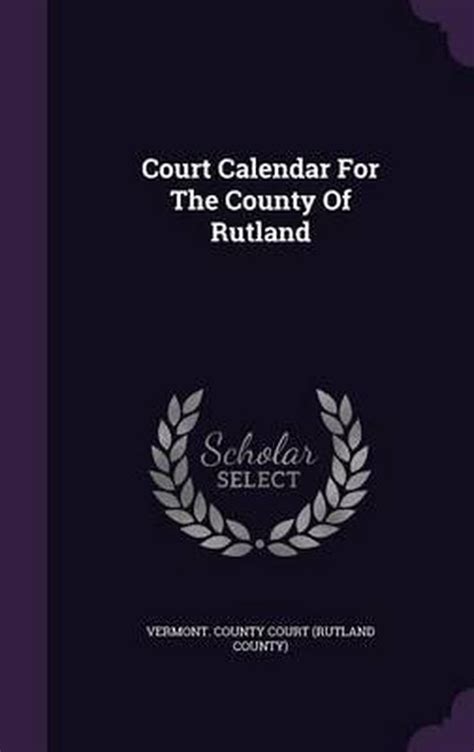 Rutland Court Calendar