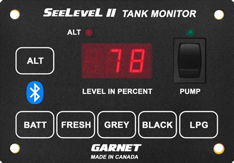 Garnet 709-BTP7 SeeLevel II RV Tank Monitoring System with Bluetooth