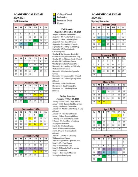 Rvc Academic Calendar