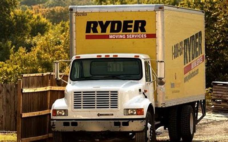 Ryder Moving Truck Rental Prices