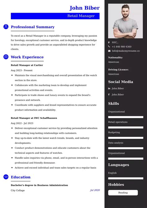 Sample Resume Format