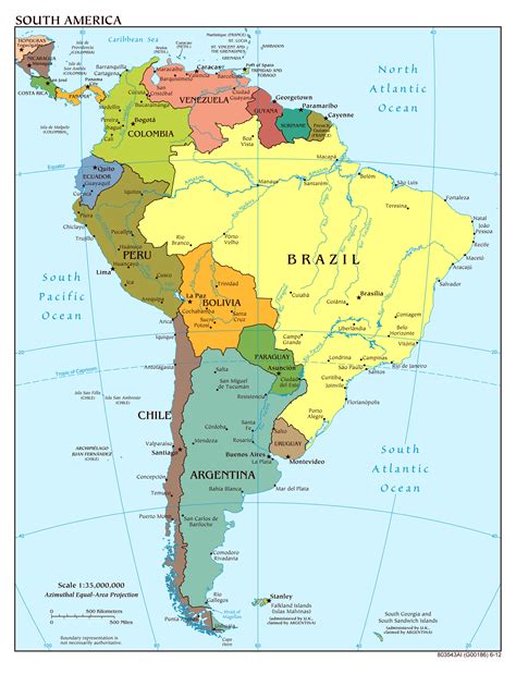 S America Political Map