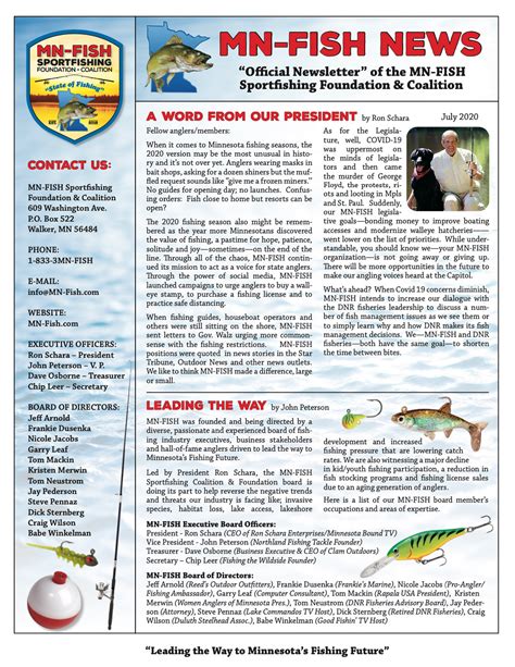 SA Fishing Newsletter