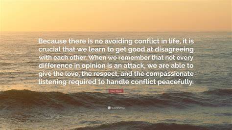 Saying No to Conflict
