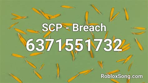 SCP - Breach Roblox ID
