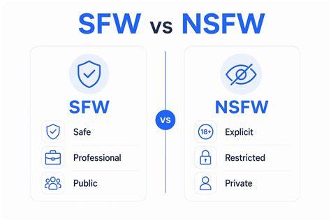 SFW and NSFW content filter toggle on visual platform