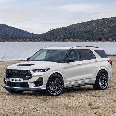 A close-up of the ST Line Ford Explorer's sporty wheels
