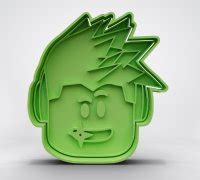 STL file Roblox fondant cutter face・3D printable model to 
