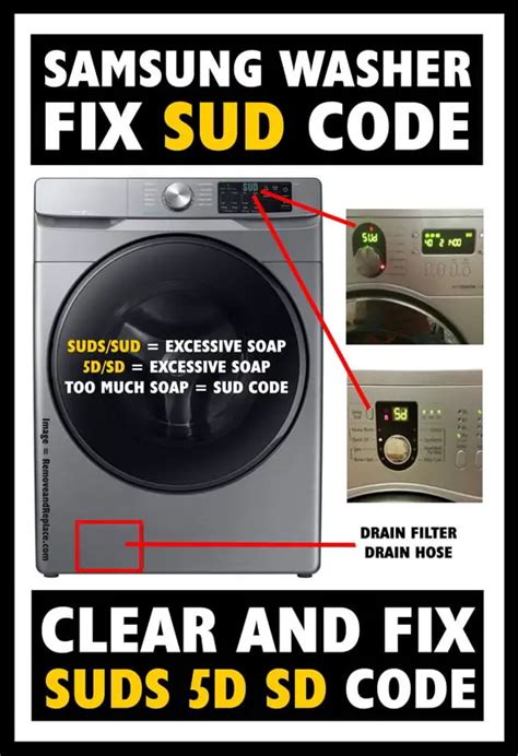 SUD error on Samsung washers