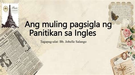 Sayaw at Saya Paglalakbay sa Panahon ng Ingles