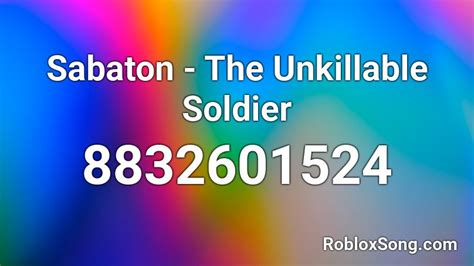 Sabaton Roblox ID