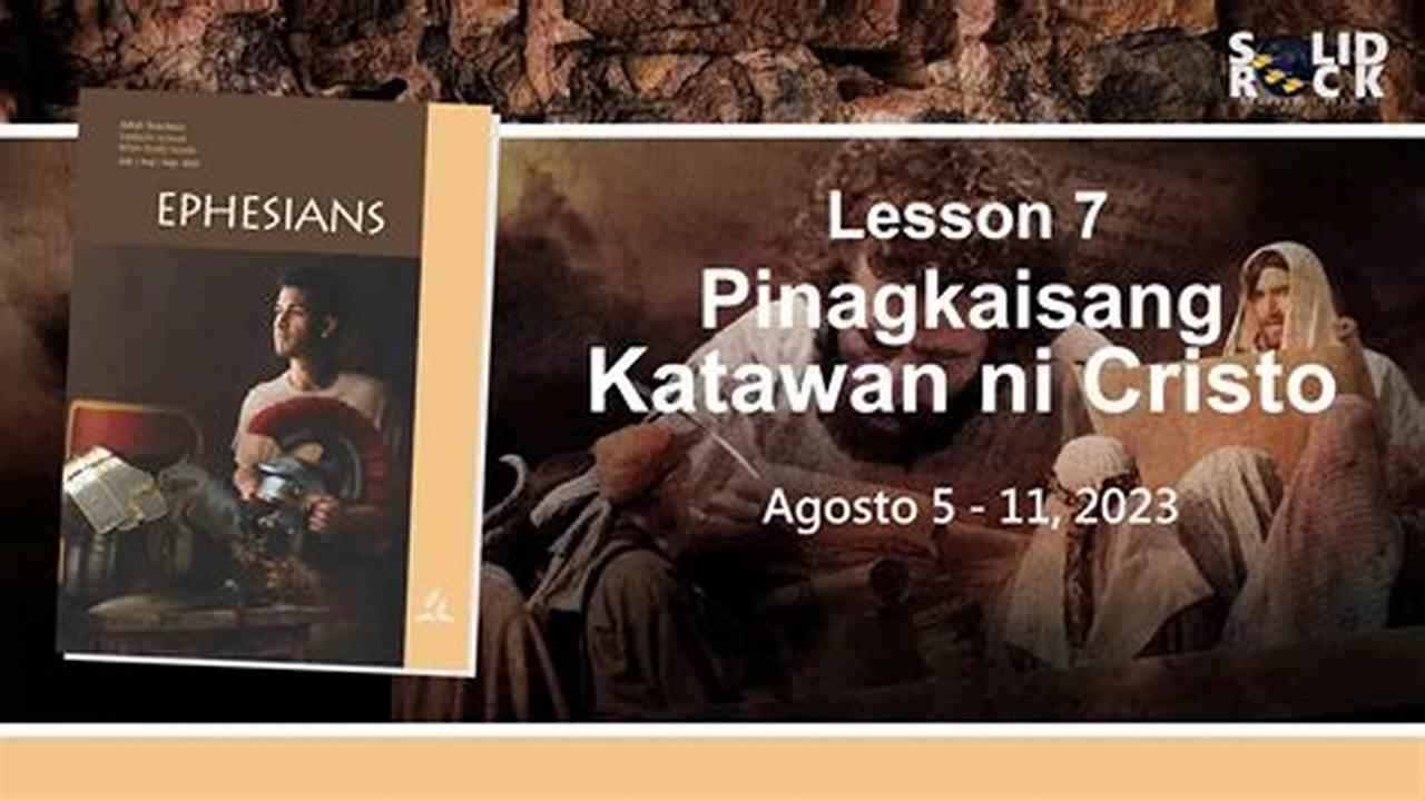 Sabbath School Lesson 2025 Tagalog Version