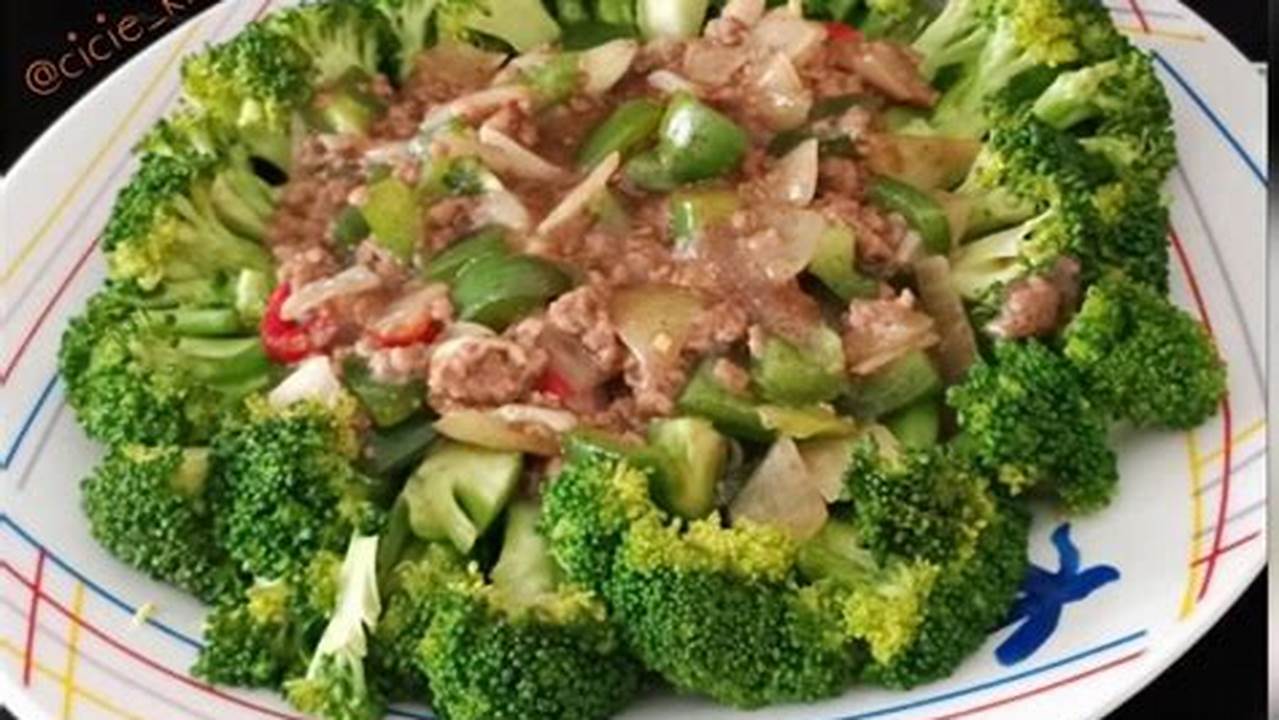 Sabzi Brokoli Dengan Kacang Polong, Resep