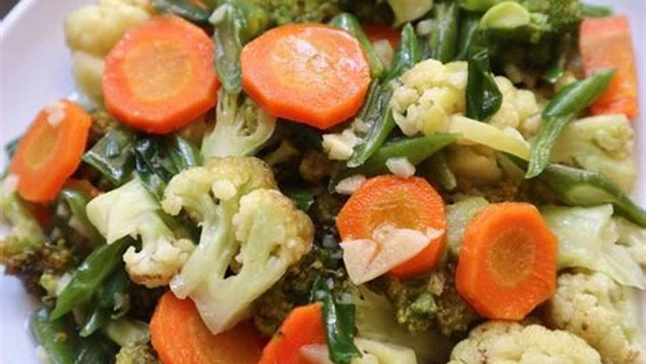 Sabzi Brokoli Dengan Kembang Kol, Resep
