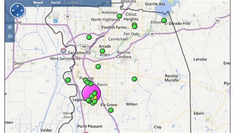 Sacramento Power Outage Map