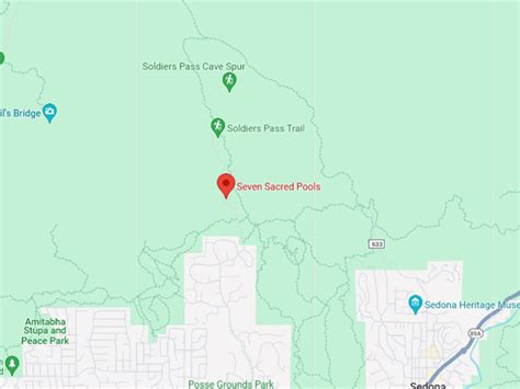 Sacred Ground Pools Trail Map