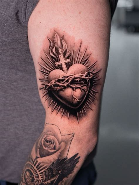 Sacred Heart Design Tattoo
